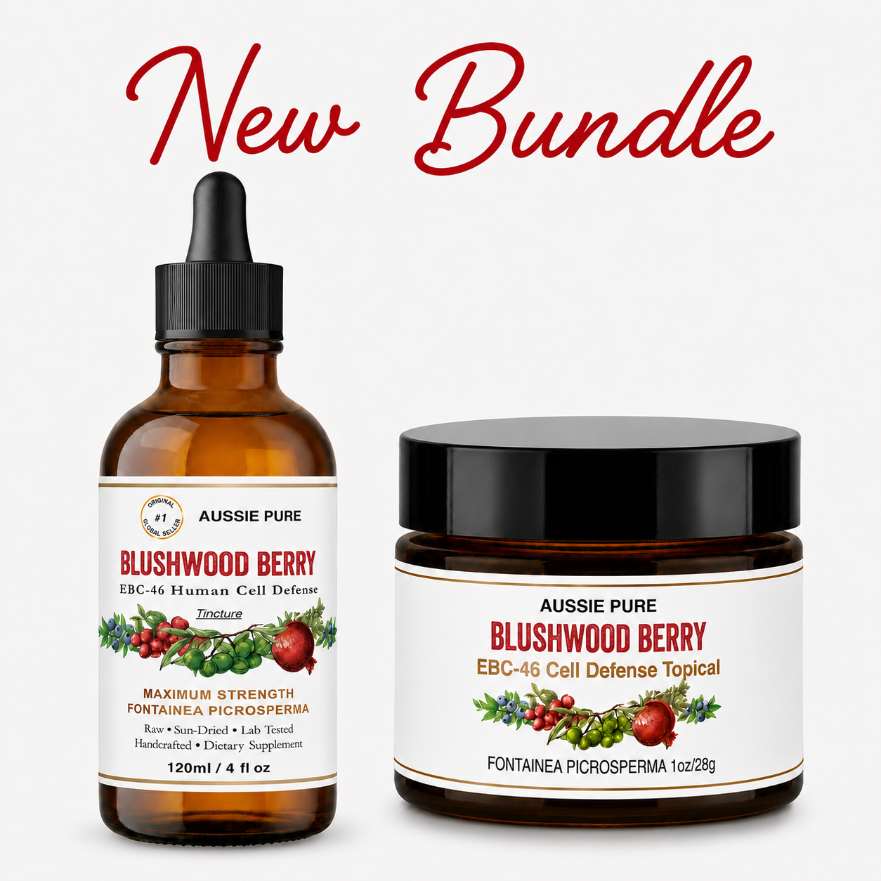 Blushwood Berry EBC-46 Tincture & Topical Ointment Bundle