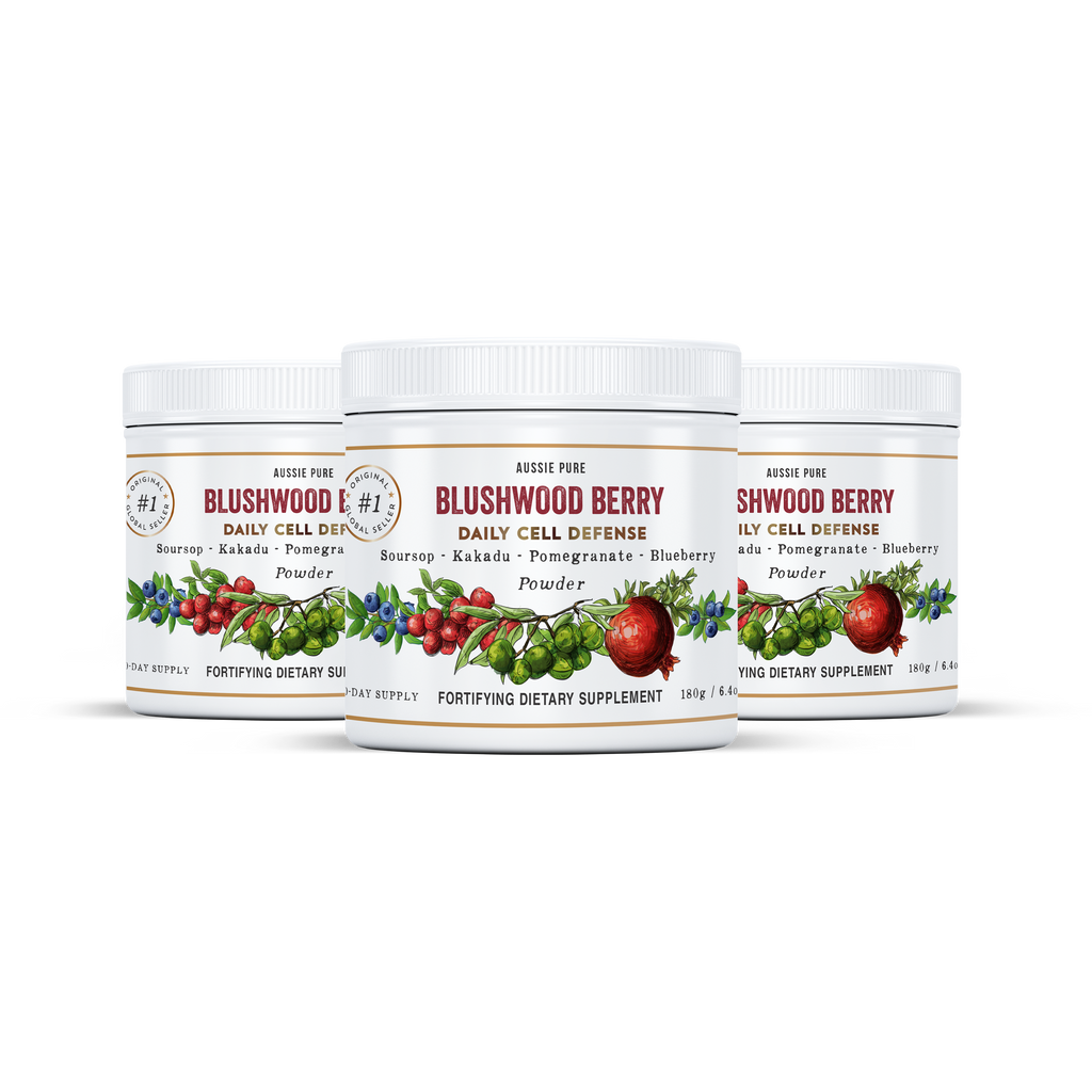 aussie pure blushwood berry ebc46 daily cell defense three pack